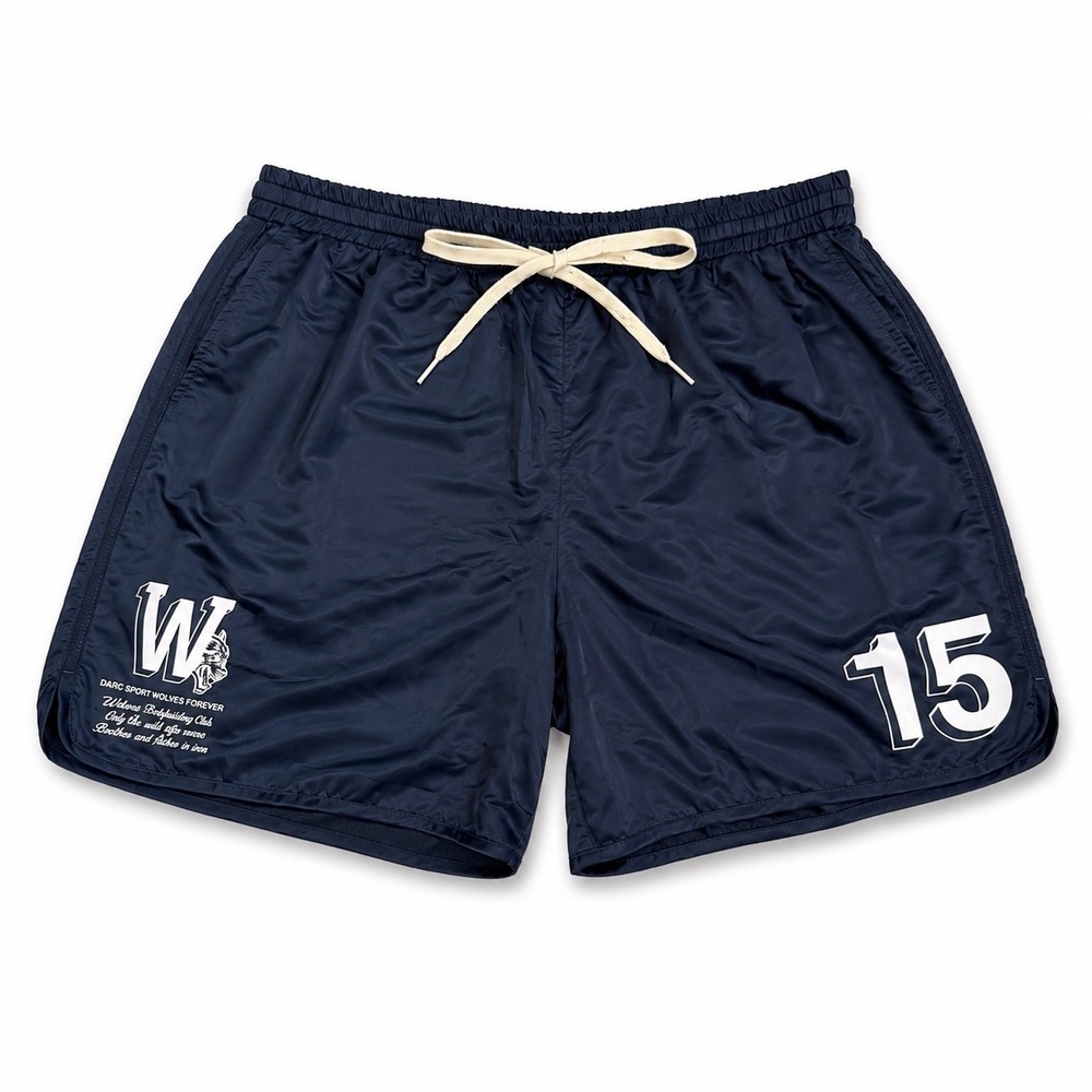 Darc Sport Wolves Forever 15 Bodybuilding Club Shorts Navy Blue Large 323/1000